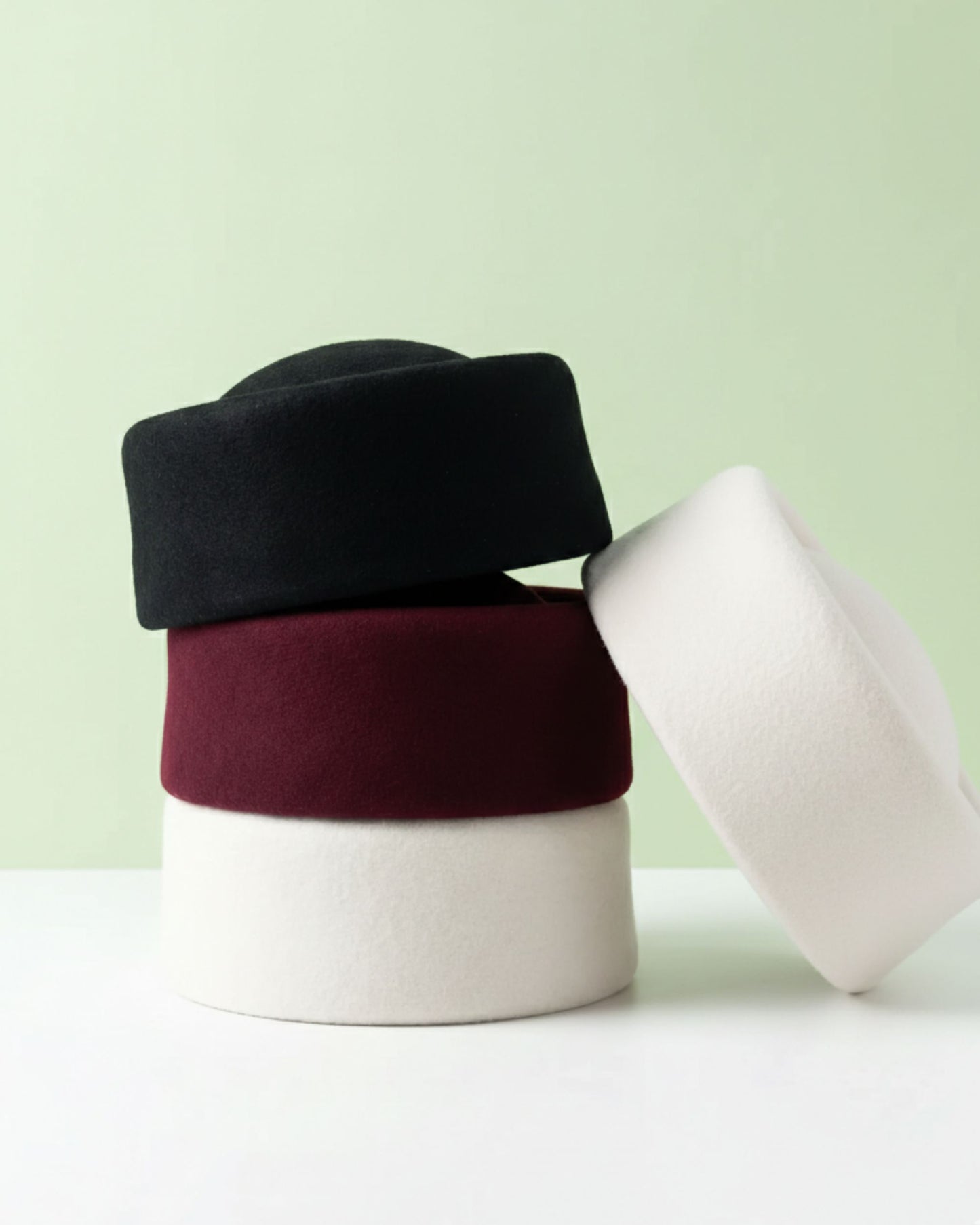 Black Wool Rimmed Pillbox Hat – Odette | The Liora Boutique