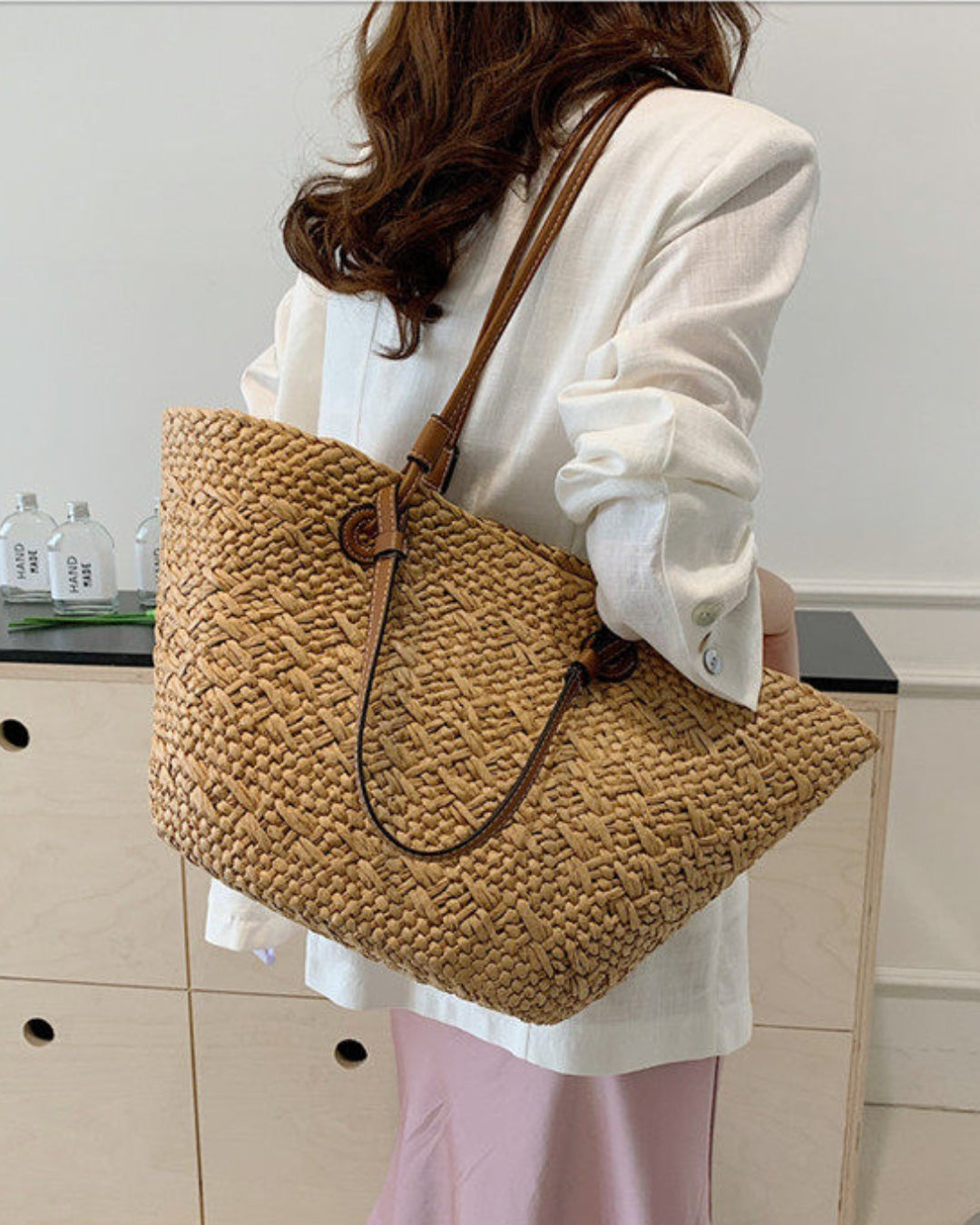 Olivia Straw Raffia Bag