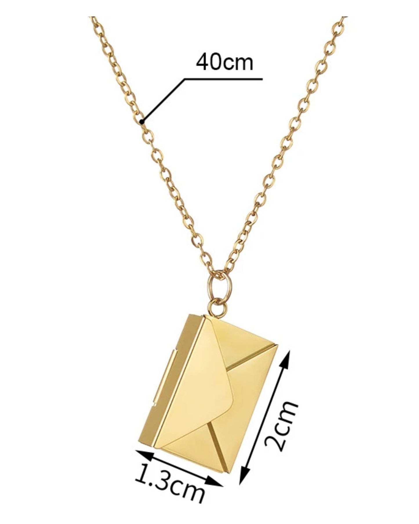 Secret Message Envelope Necklace