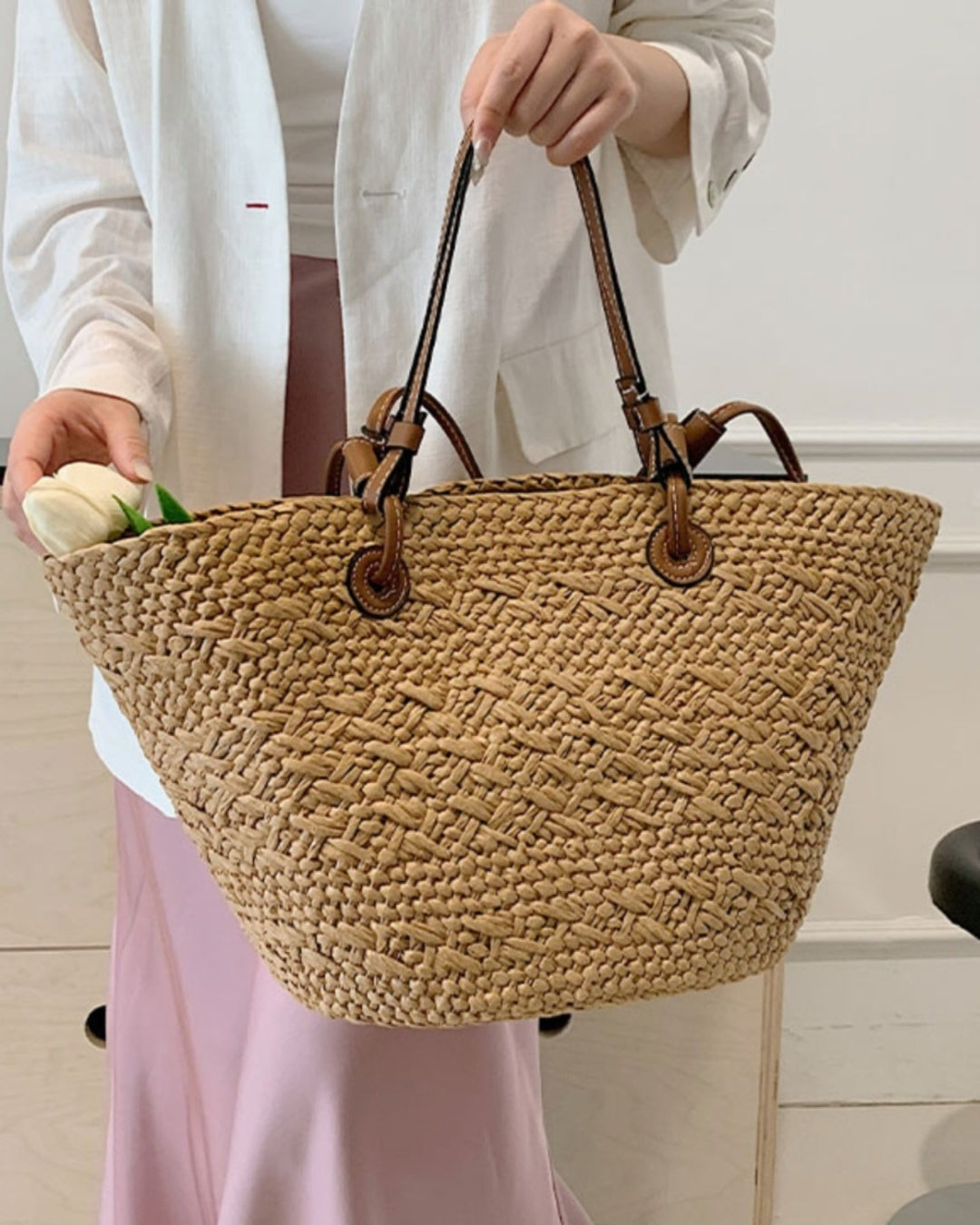 Olivia Straw Raffia Bag