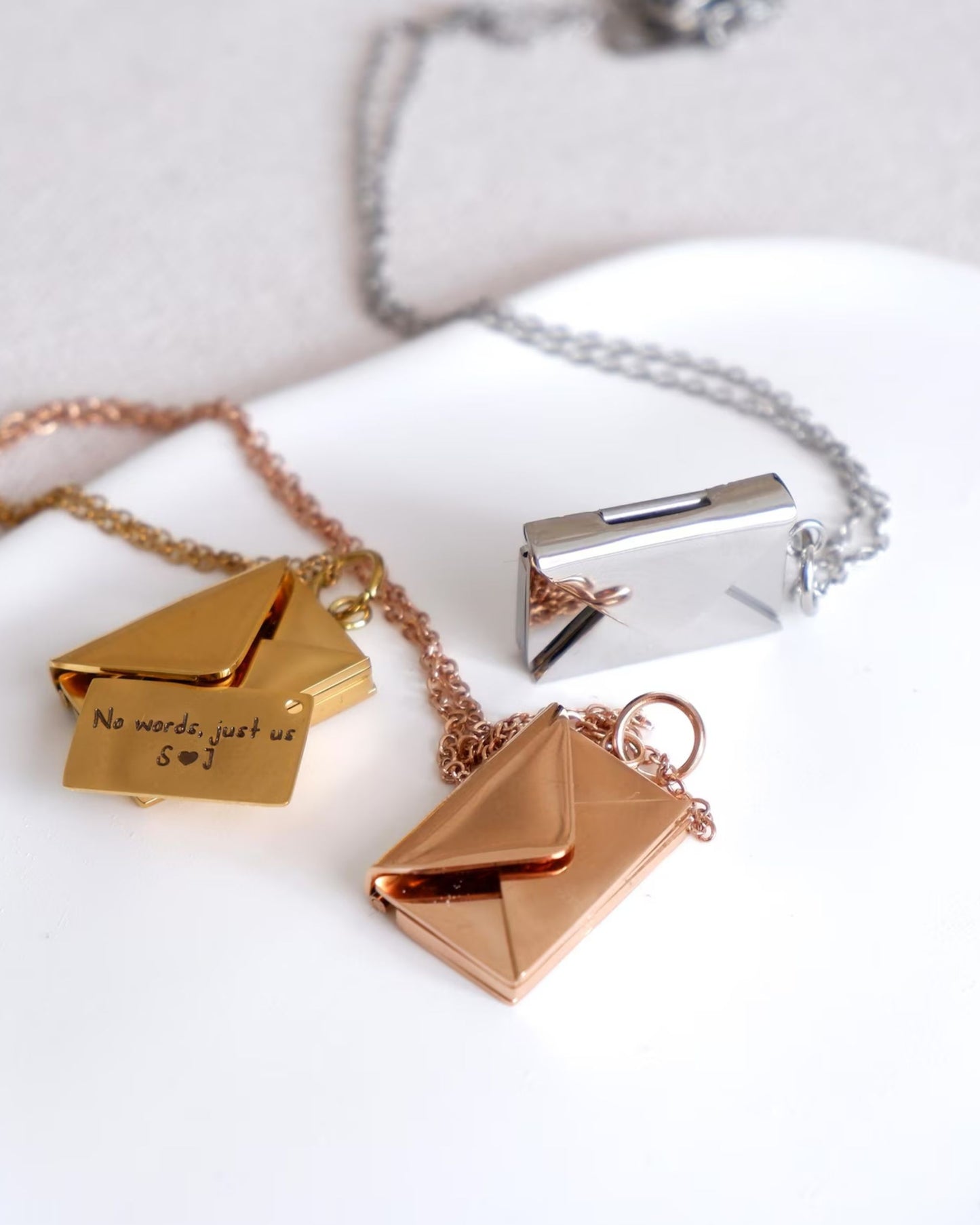 Secret Message Envelope Necklace