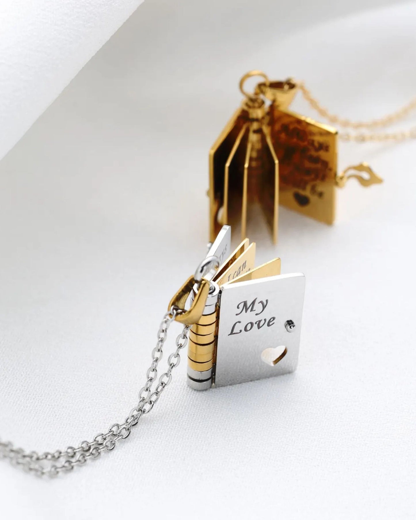 My Love Book Necklace