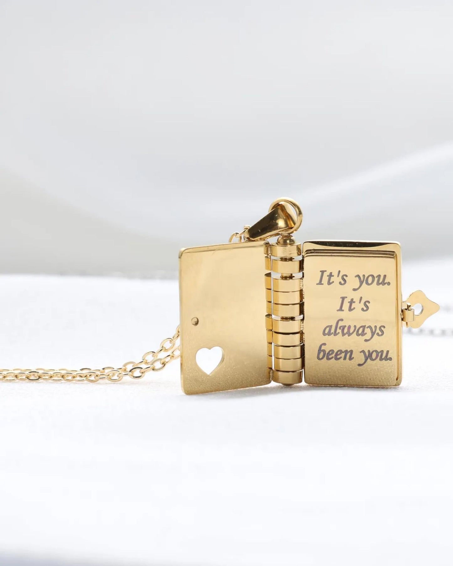 My Love Book Necklace