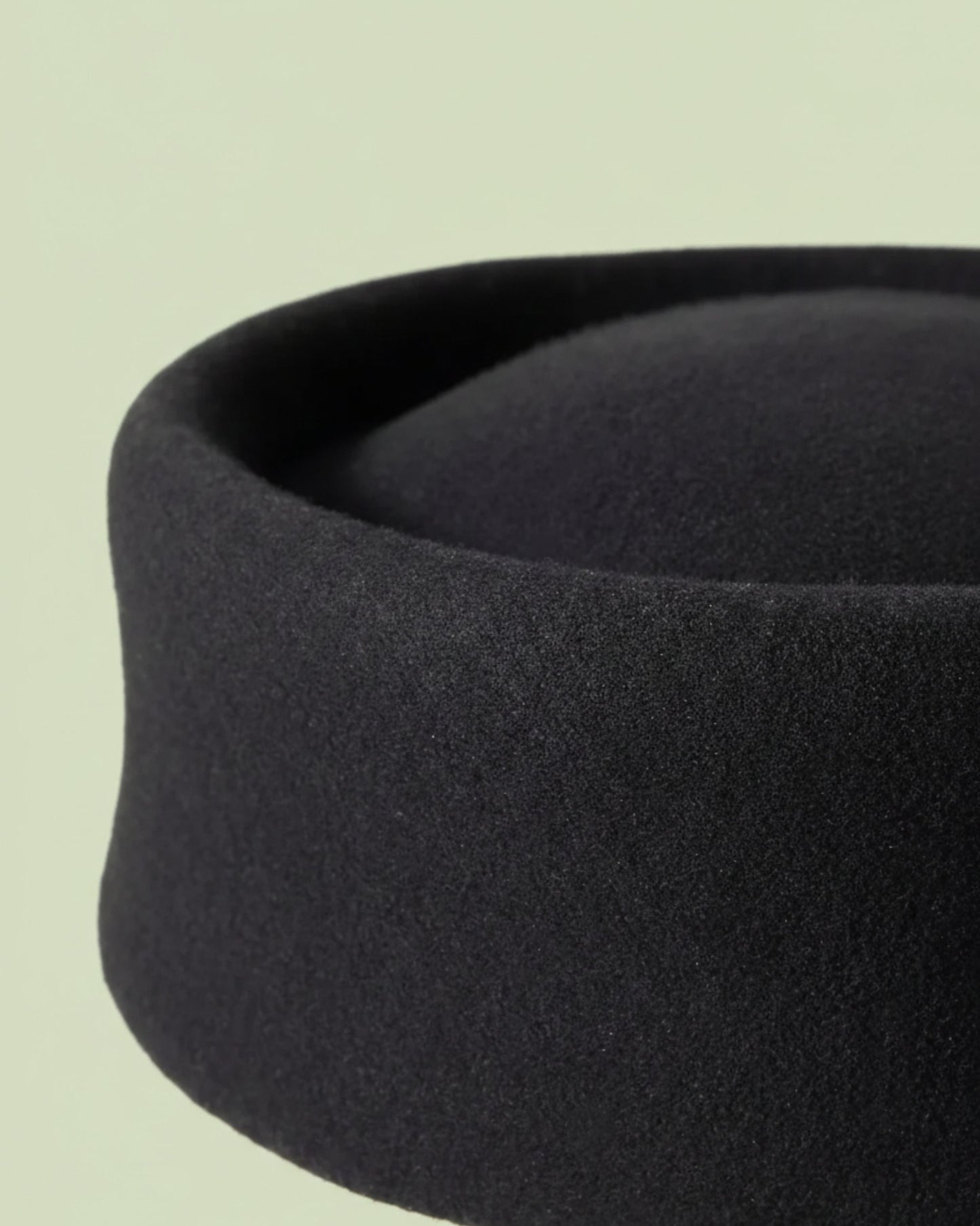Black Wool Rimmed Pillbox Hat – Odette | The Liora Boutique