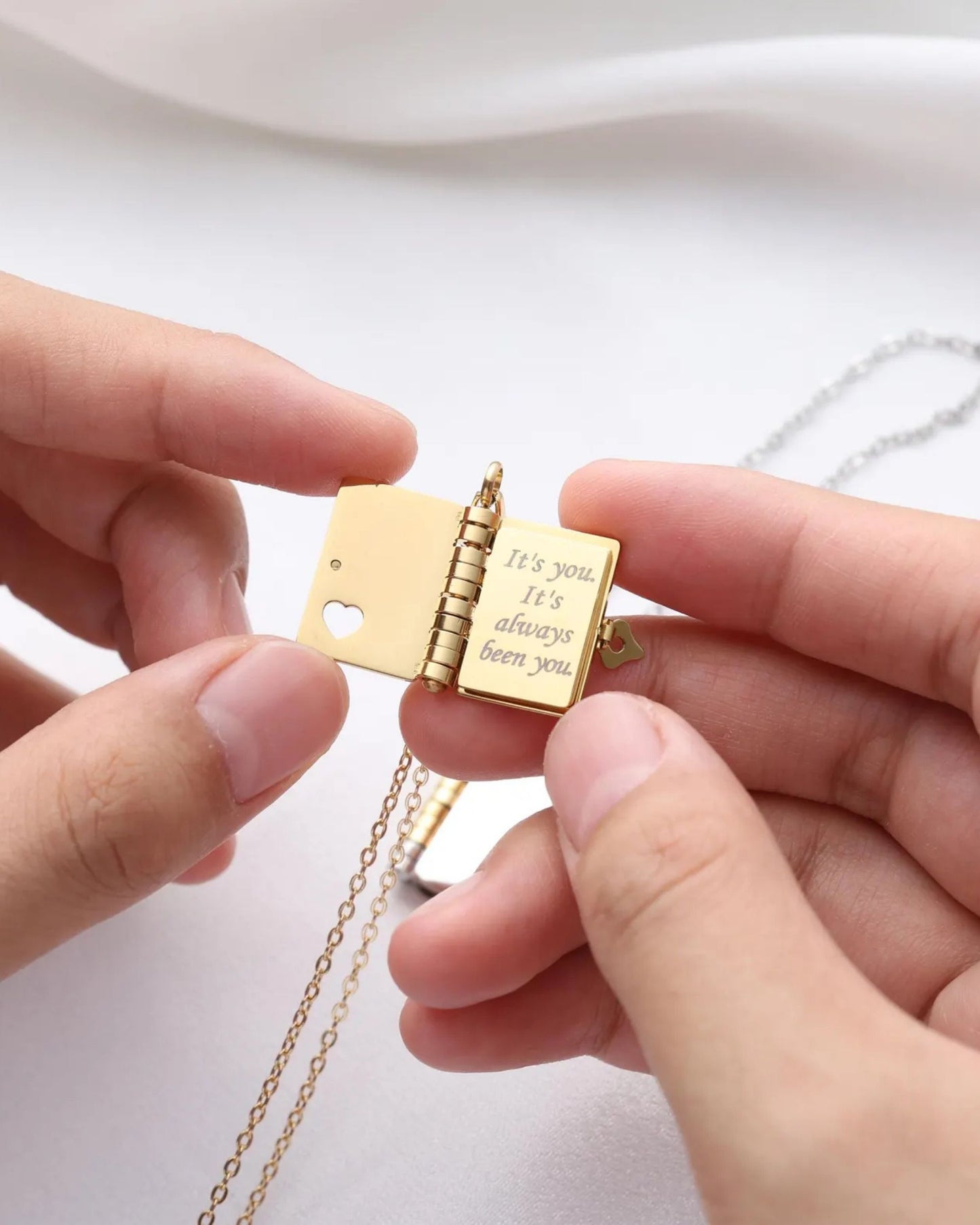 My Love Book Necklace
