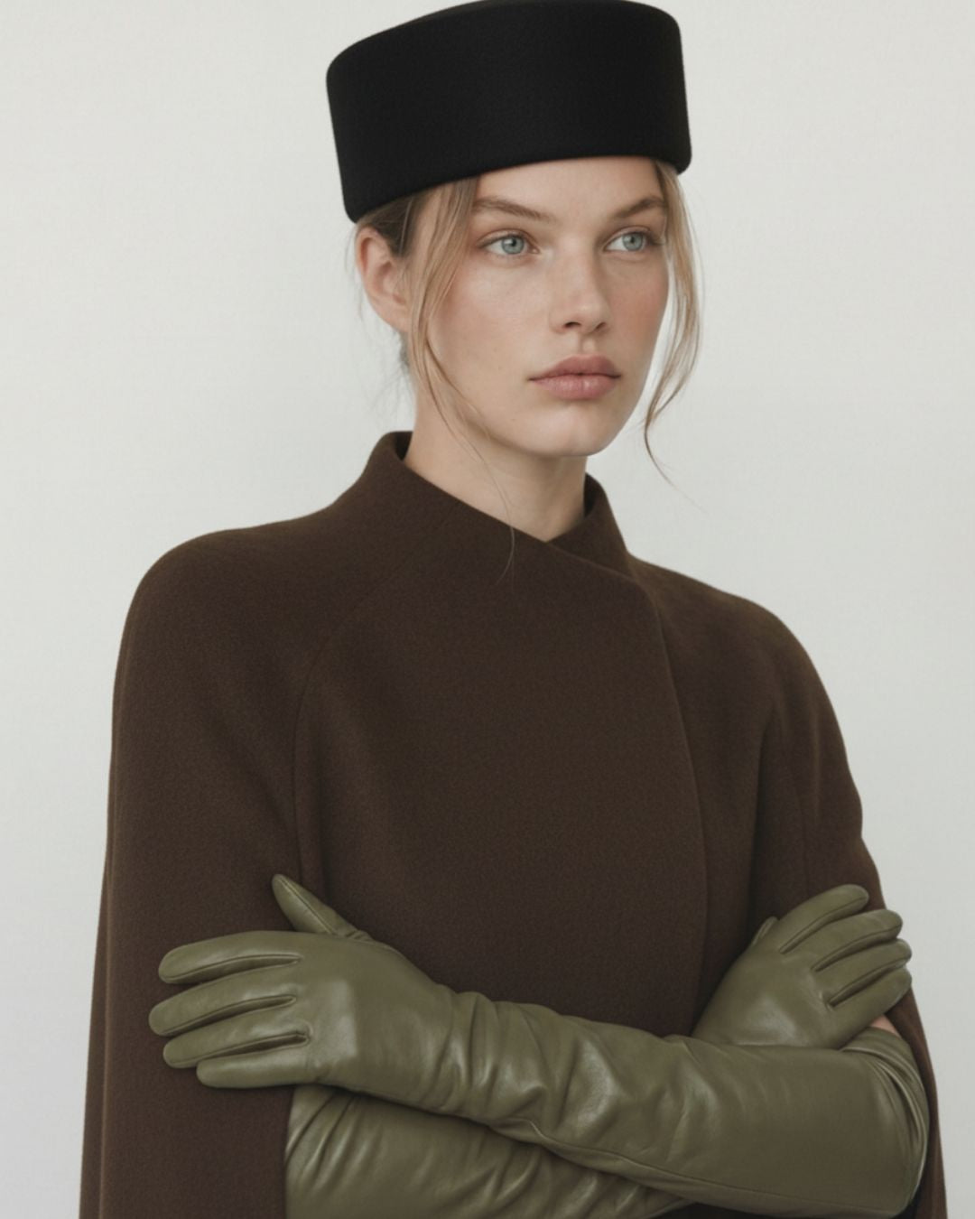 Black Classic Wool Pillbox Hat – Margaux | The Liora Boutique