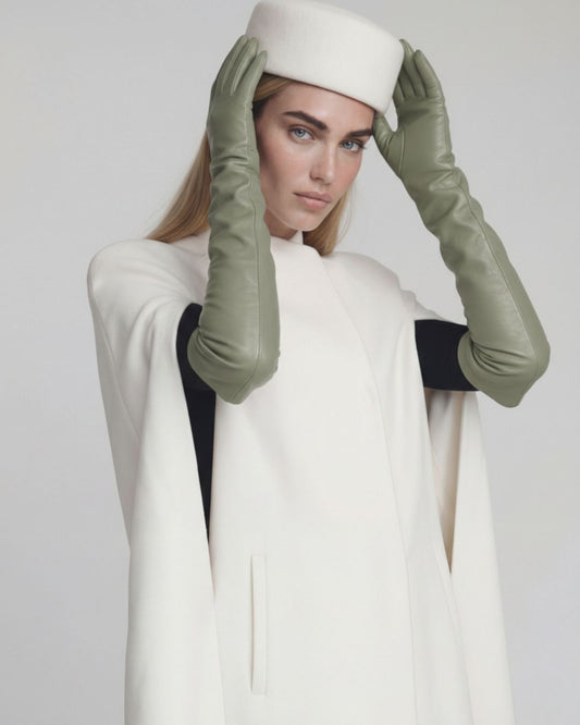 White Classic Wool Pillbox Hat – Elise | The Liora Boutique