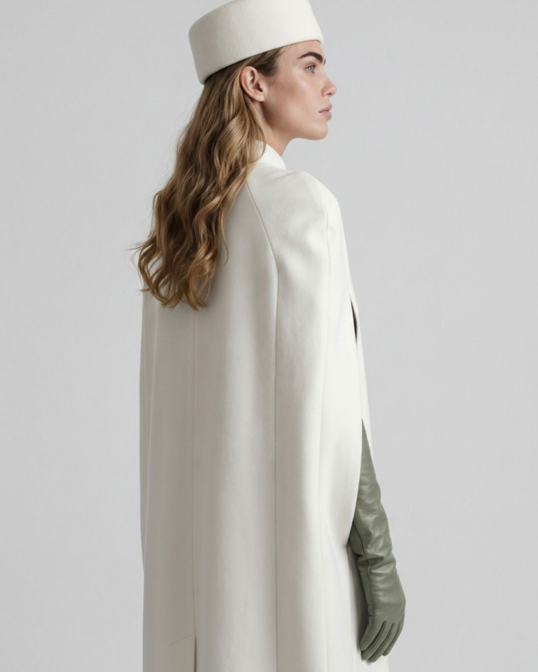 White Classic Wool Pillbox Hat – Elise | The Liora Boutique